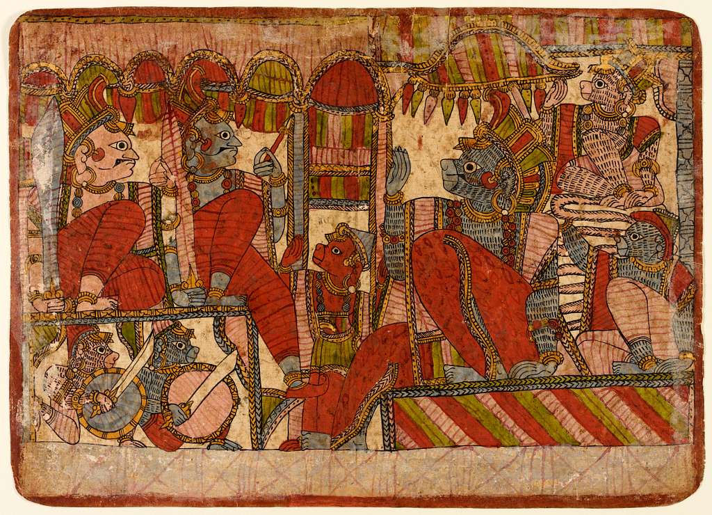Miniature indienne évoquant la vision de Sri Aurobindo et de la Douce Mère — reconnexion à soi, conscience et écoute profonde
